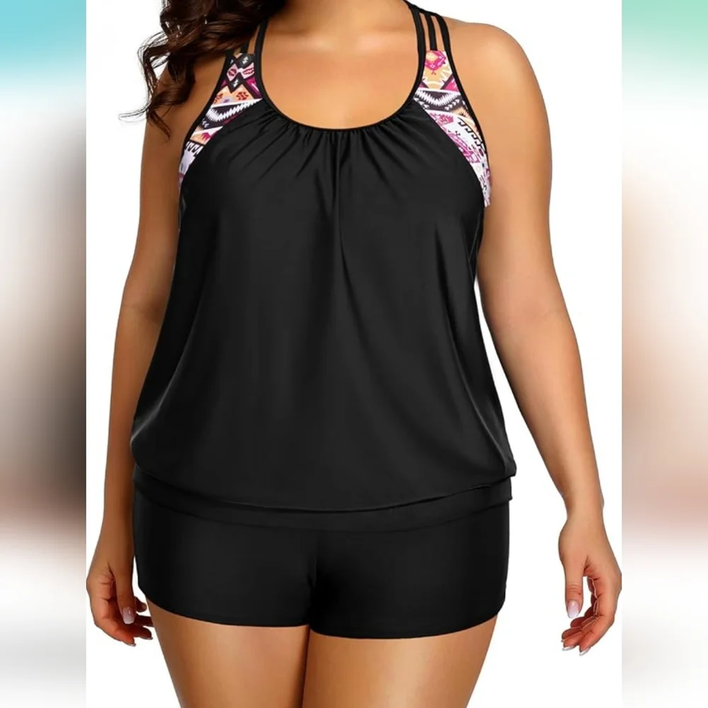HOLIPICK 2 Piece Tankini Swimsuit